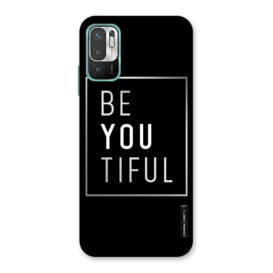 Be You Beautiful Back Case for Redmi Note 10T 5G