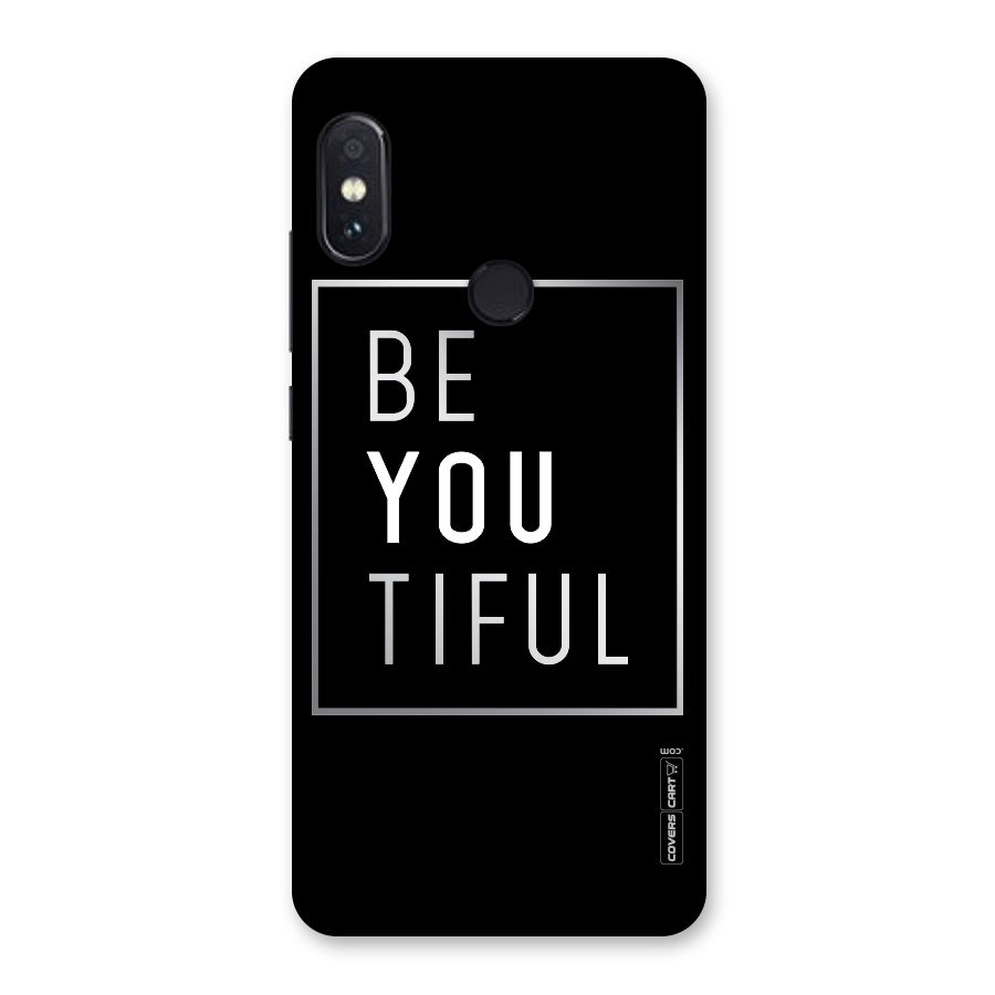 Be You Beautiful Back Case for Redmi Note 5 Pro