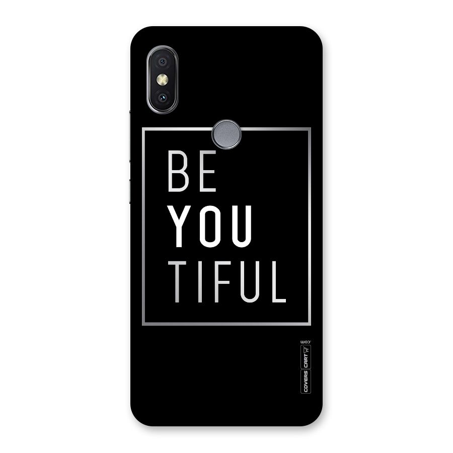 Be You Beautiful Back Case for Redmi Y2