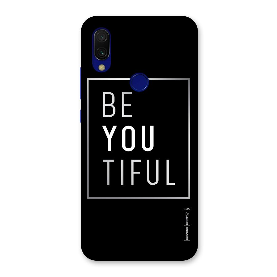 Be You Beautiful Back Case for Redmi Y3