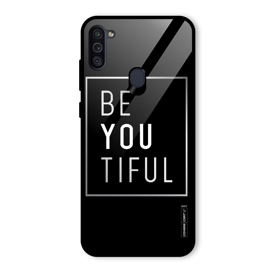 Be You Beautiful Glass Back Case for Galaxy M11