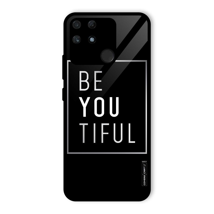 Be You Beautiful Glass Back Case for Realme Narzo 50A