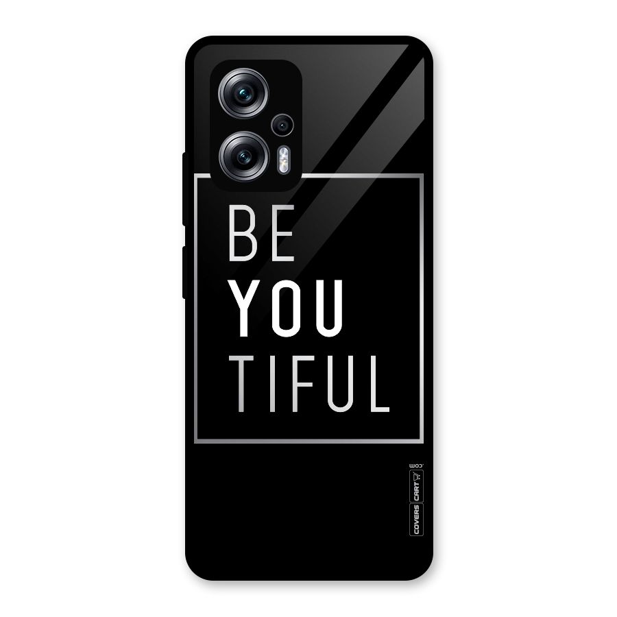Be You Beautiful Glass Back Case for Redmi K50i