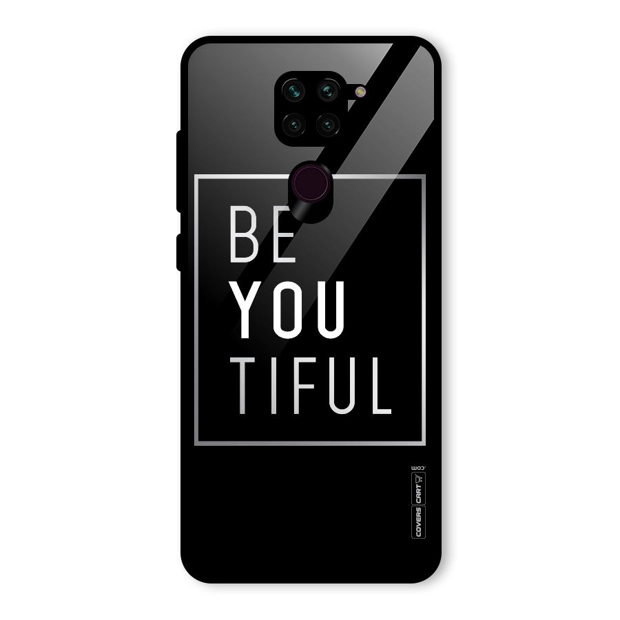 Be You Beautiful Glass Back Case for Redmi Note 9