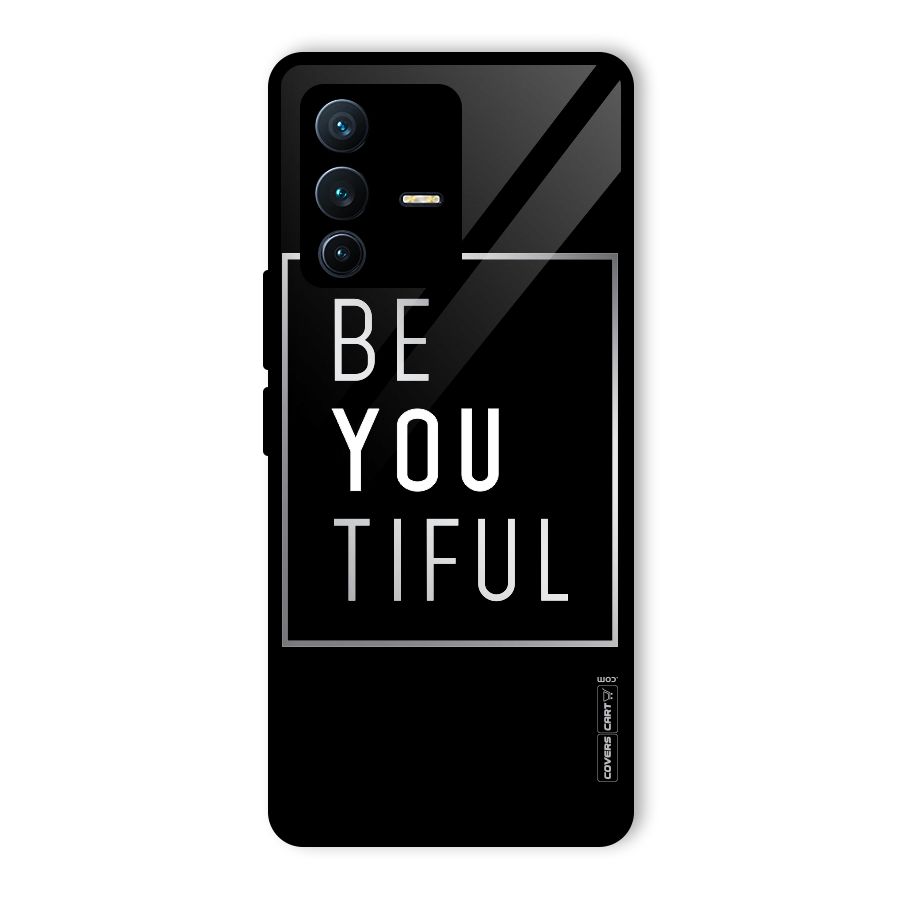 Be You Beautiful Glass Back Case for Vivo V23 Pro