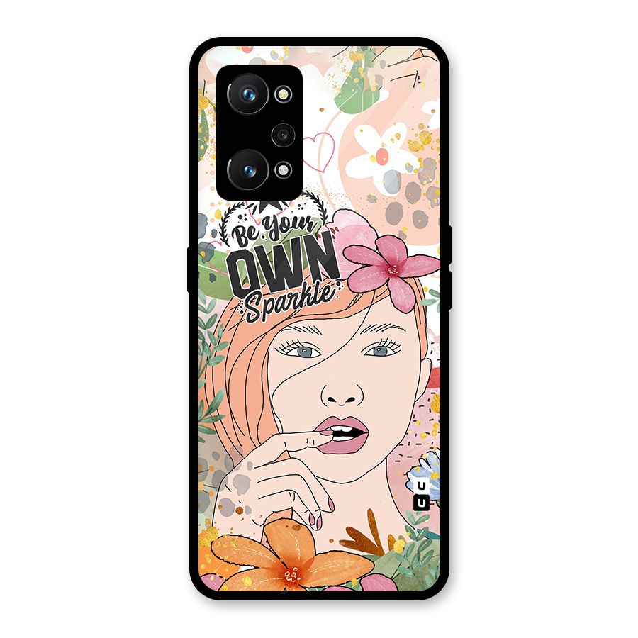 Be Your Own Sparkle Glass Back Case for Realme GT Neo 3T