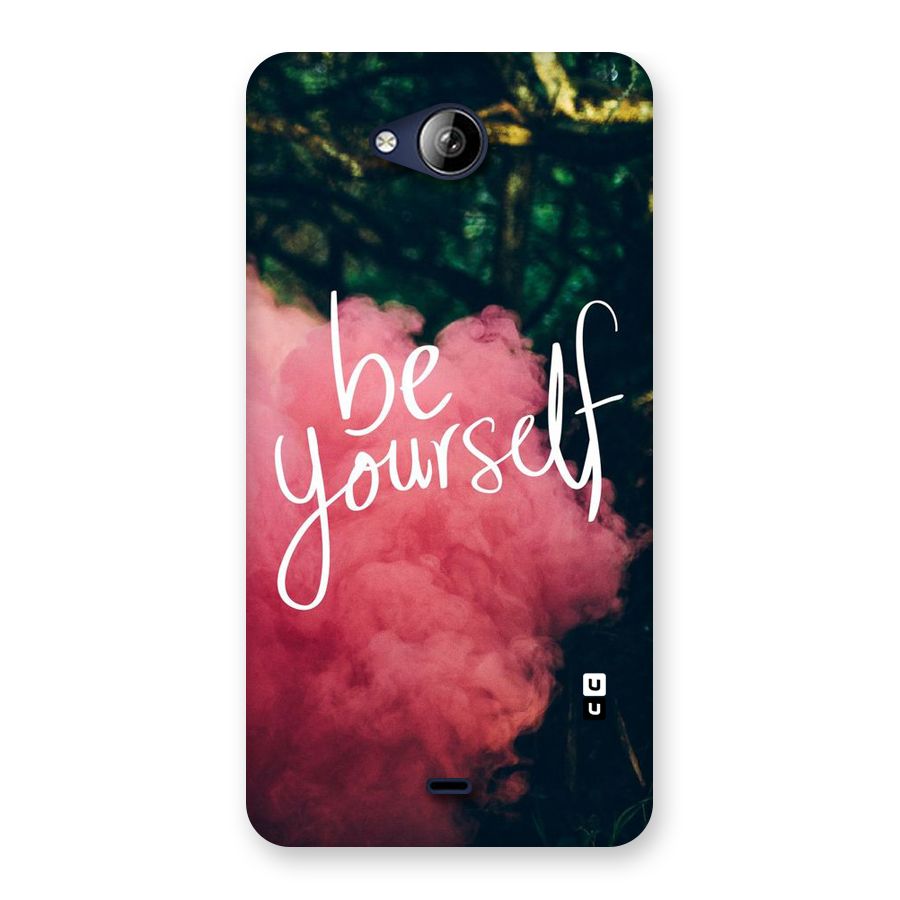 Be Yourself Greens Back Case for Canvas Play Q355
