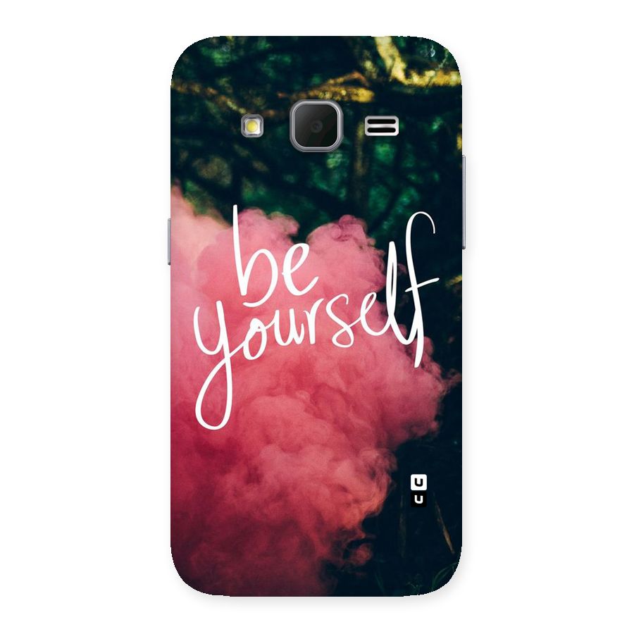 Be Yourself Greens Back Case for Galaxy Core Prime