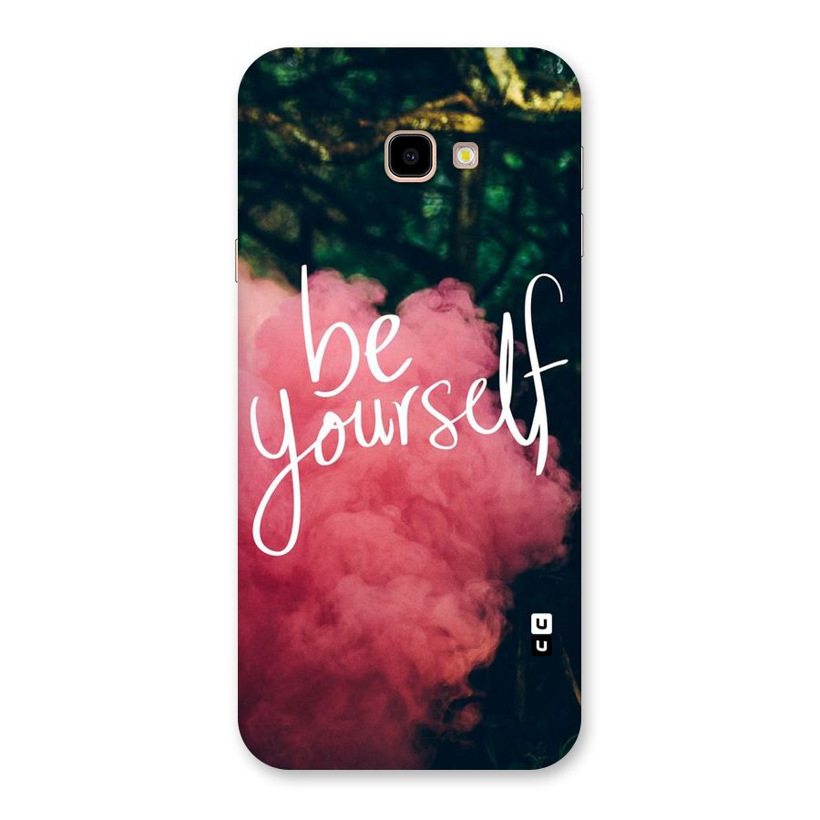 Be Yourself Greens Back Case for Galaxy J4 Plus