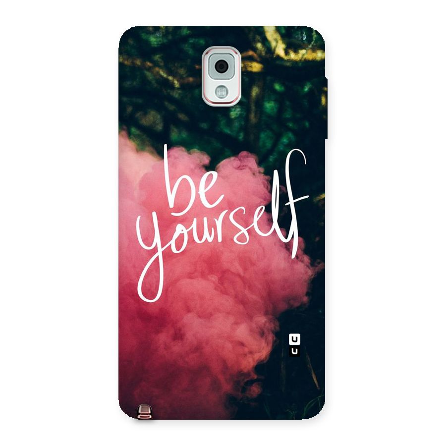 Be Yourself Greens Back Case for Galaxy Note 3