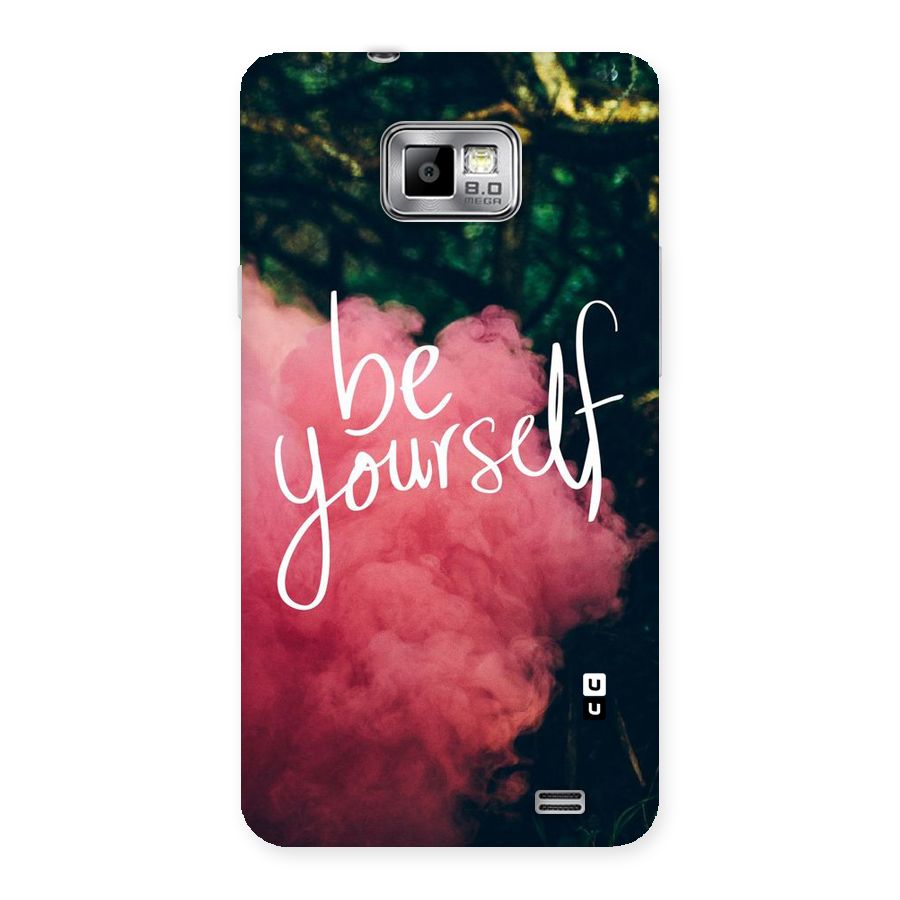 Be Yourself Greens Back Case for Galaxy S2