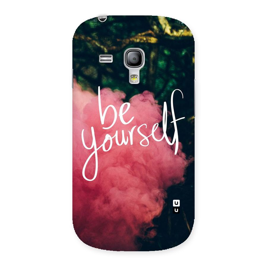 Be Yourself Greens Back Case for Galaxy S3 Mini
