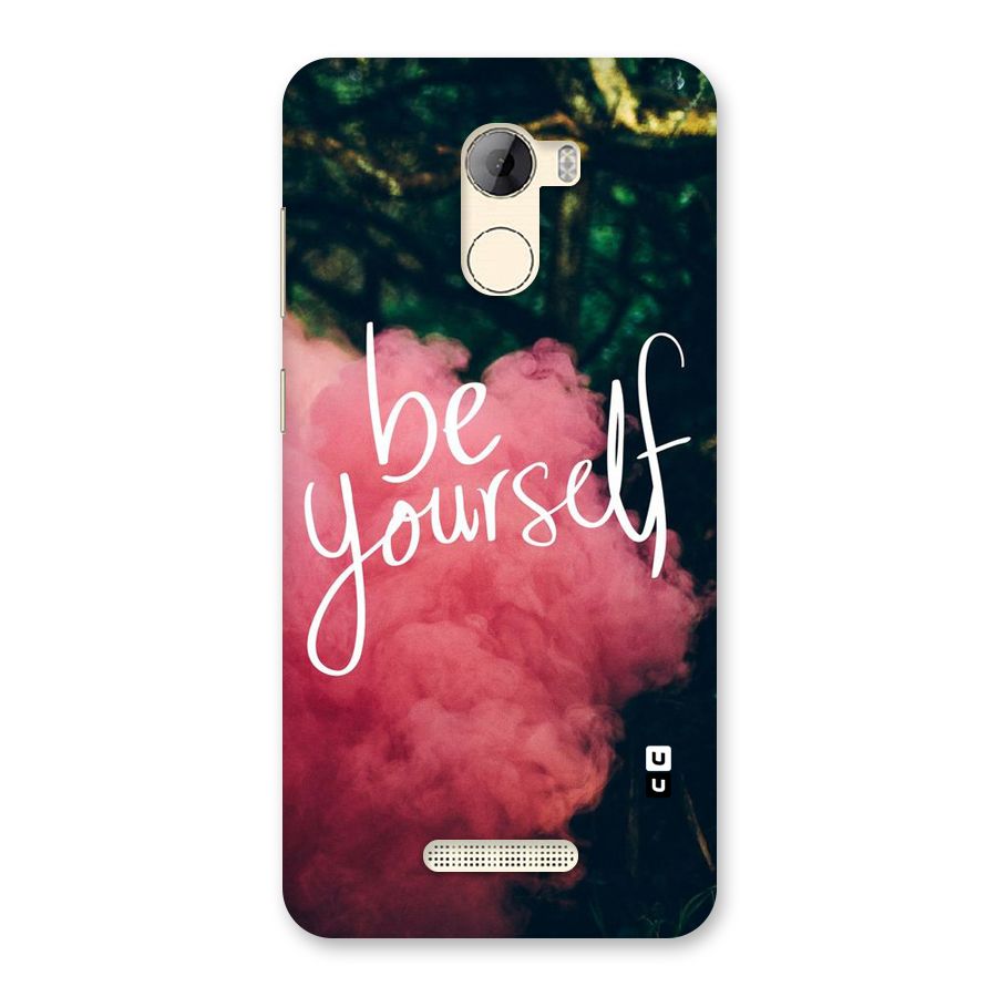Be Yourself Greens Back Case for Gionee A1 LIte