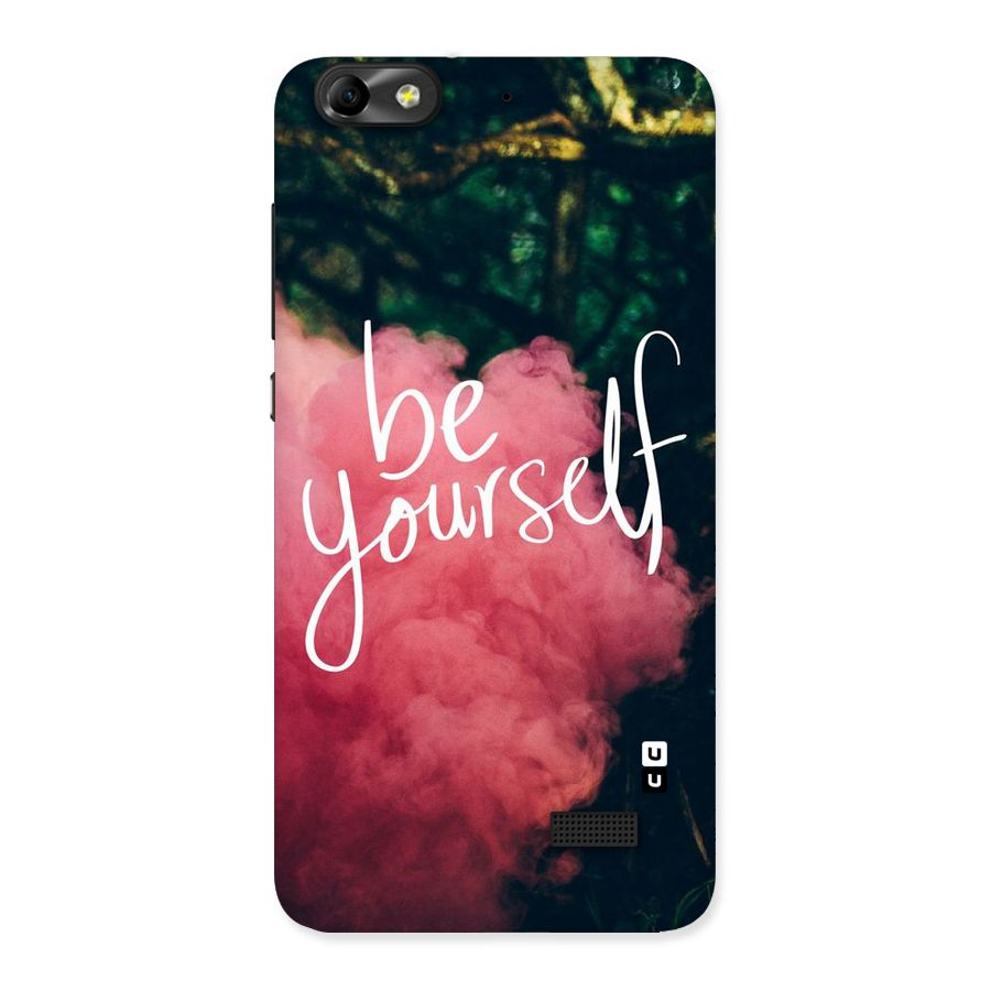 Be Yourself Greens Back Case for Honor 4C