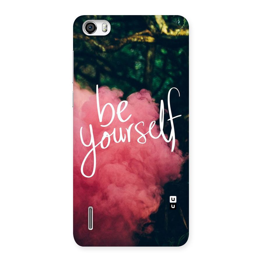 Be Yourself Greens Back Case for Honor 6