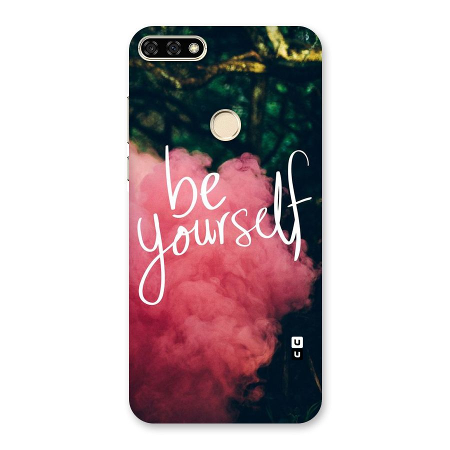 Be Yourself Greens Back Case for Honor 7A