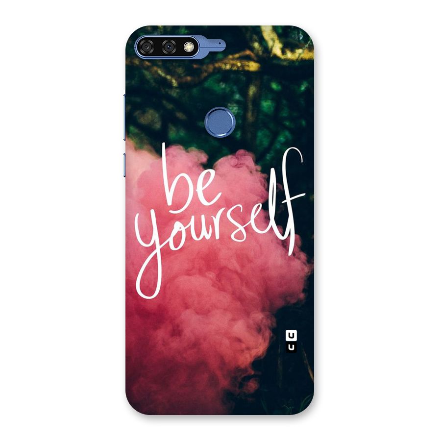 Be Yourself Greens Back Case for Honor 7C