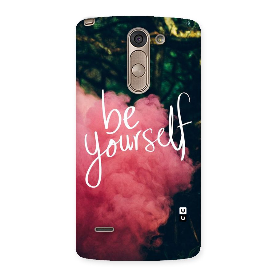 Be Yourself Greens Back Case for LG G3 Stylus