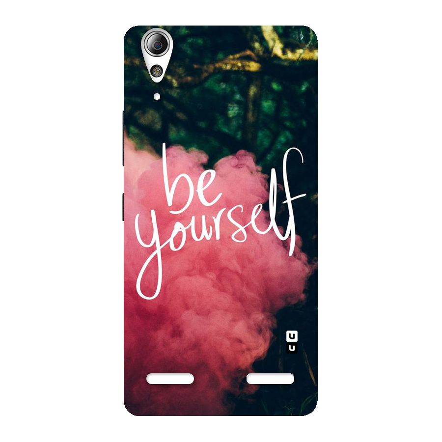 Be Yourself Greens Back Case for Lenovo A6000 Plus