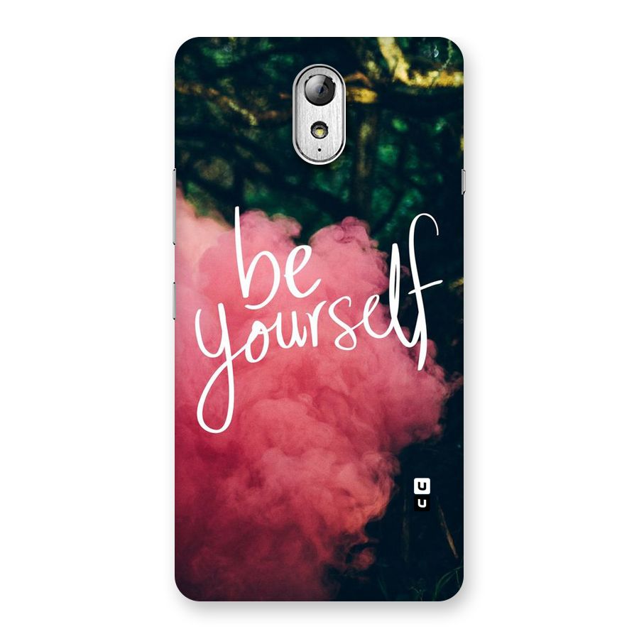 Be Yourself Greens Back Case for Lenovo Vibe P1M