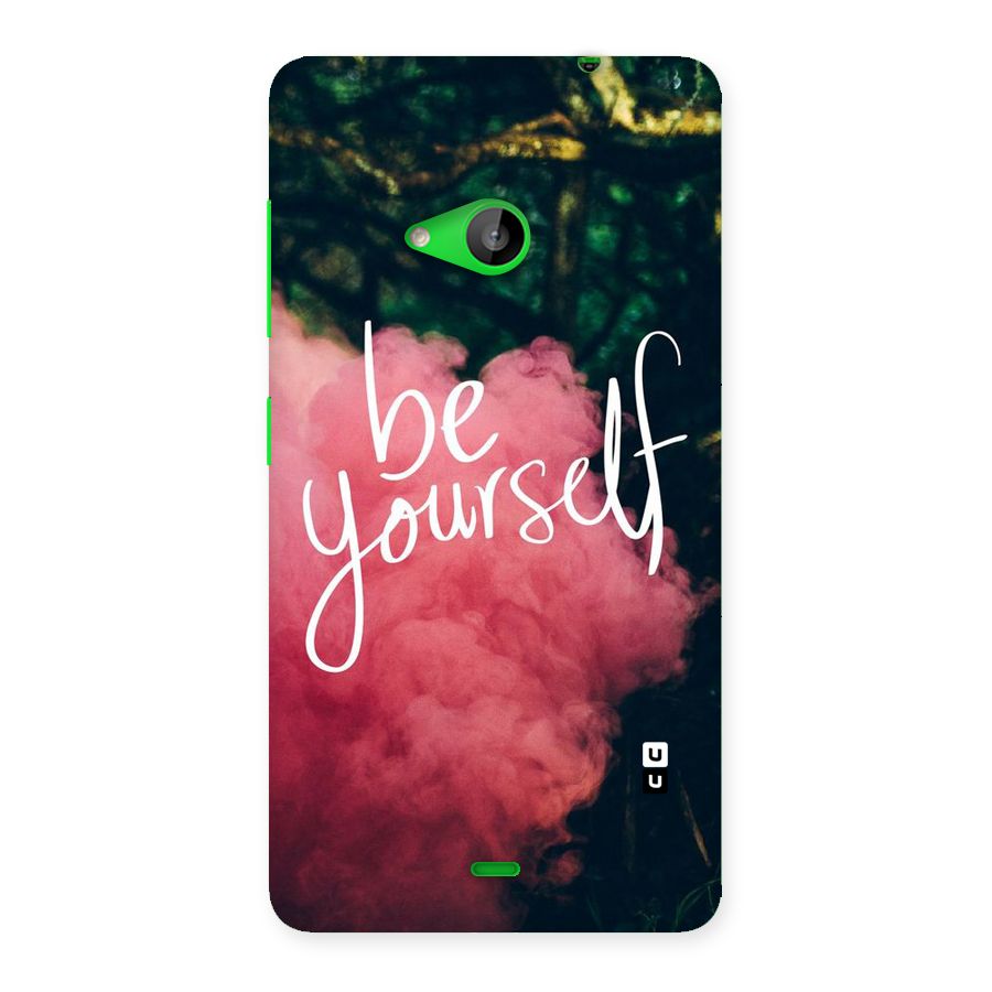 Be Yourself Greens Back Case for Lumia 535
