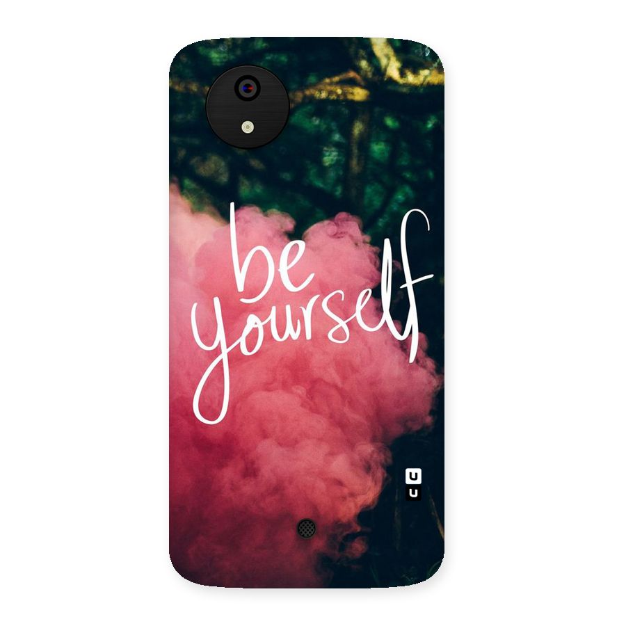 Be Yourself Greens Back Case for Micromax Canvas A1