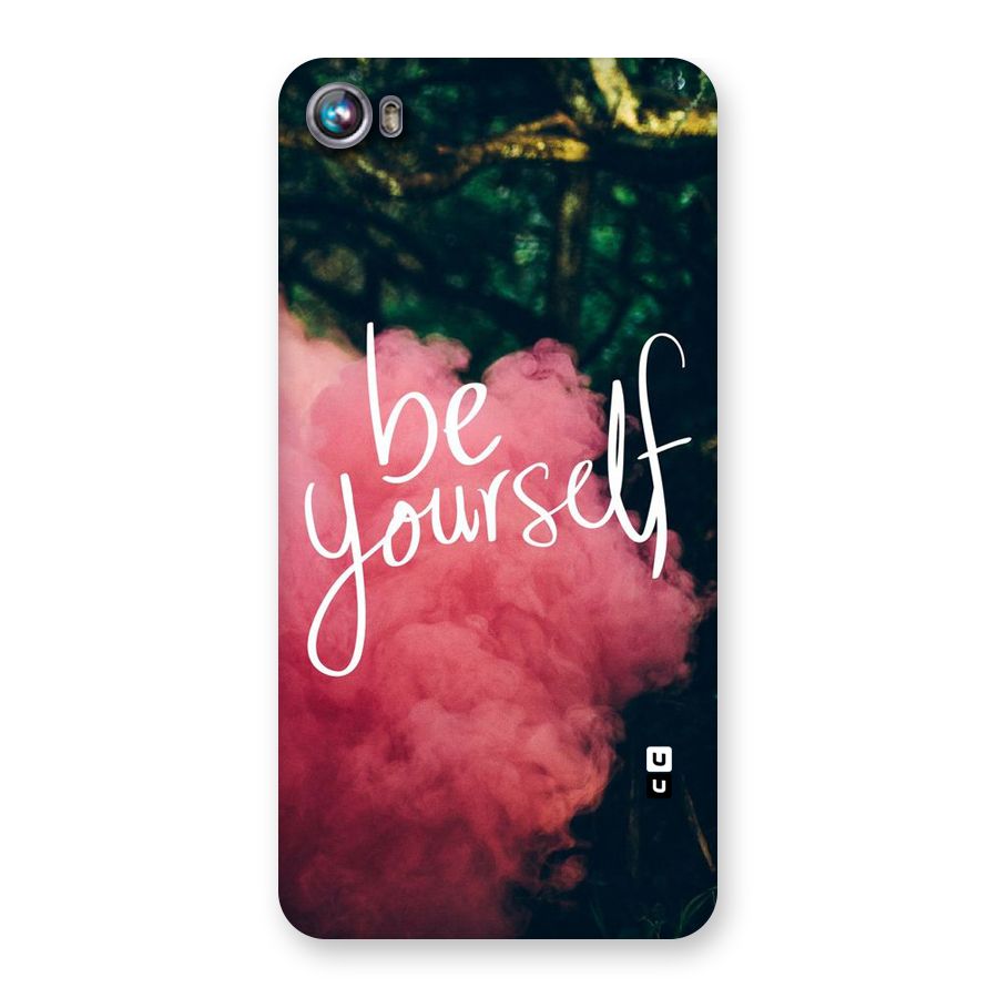 Be Yourself Greens Back Case for Micromax Canvas Fire 4 A107