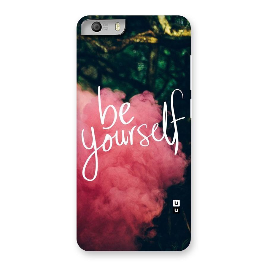 Be Yourself Greens Back Case for Micromax Canvas Knight 2