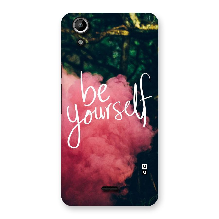 Be Yourself Greens Back Case for Micromax Canvas Selfie Lens Q345