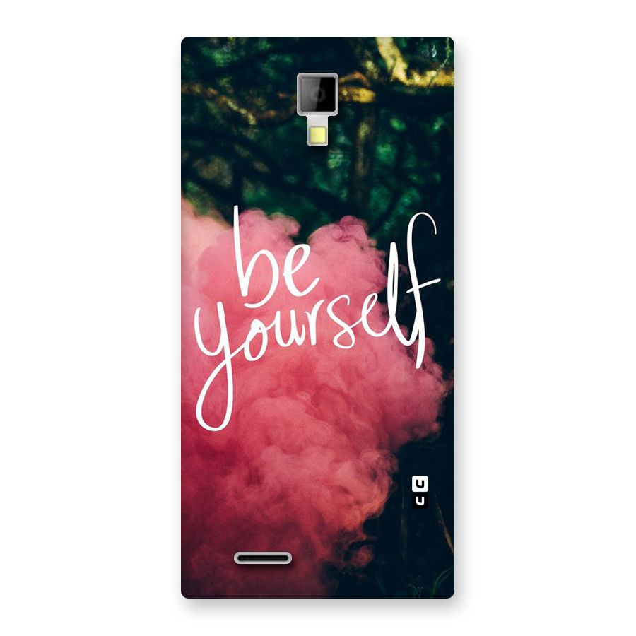 Be Yourself Greens Back Case for Micromax Canvas Xpress A99