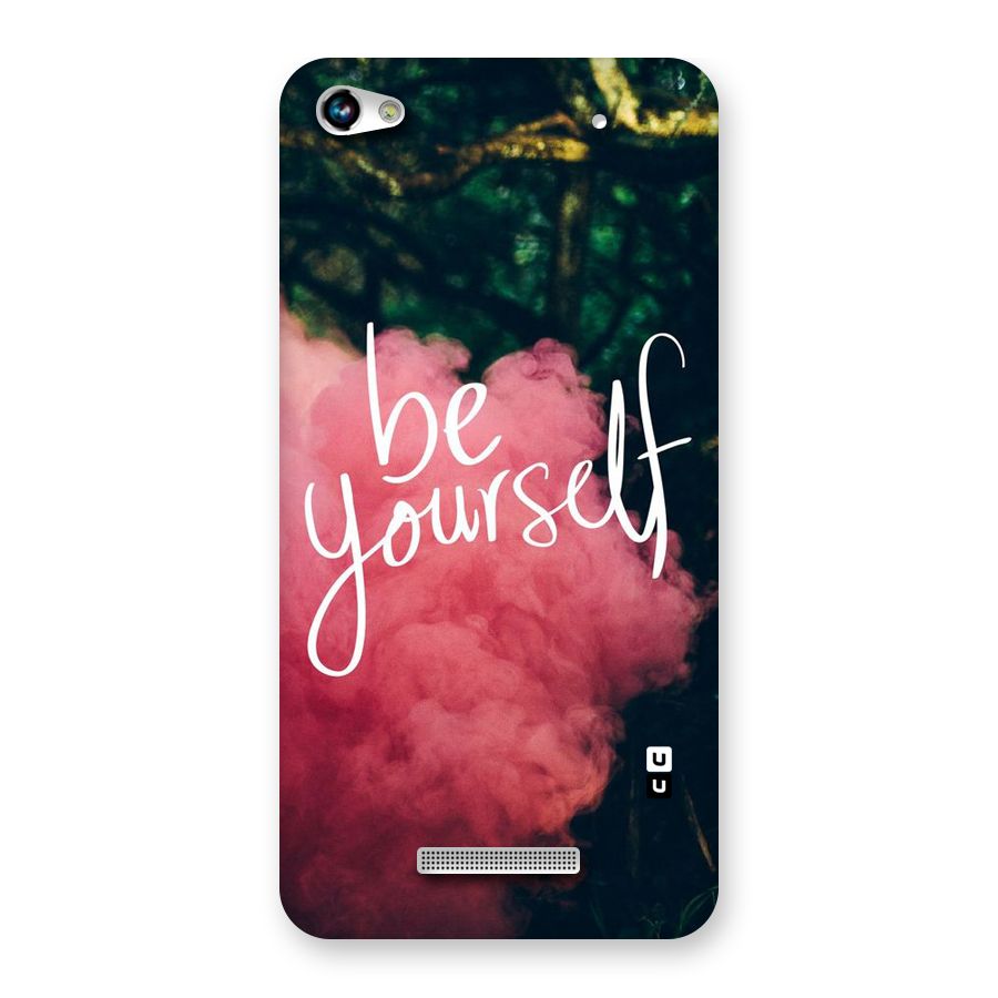 Be Yourself Greens Back Case for Micromax Hue 2