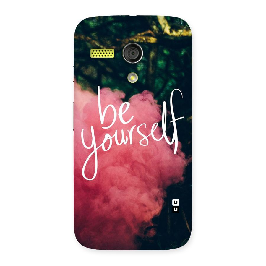 Be Yourself Greens Back Case for Moto G