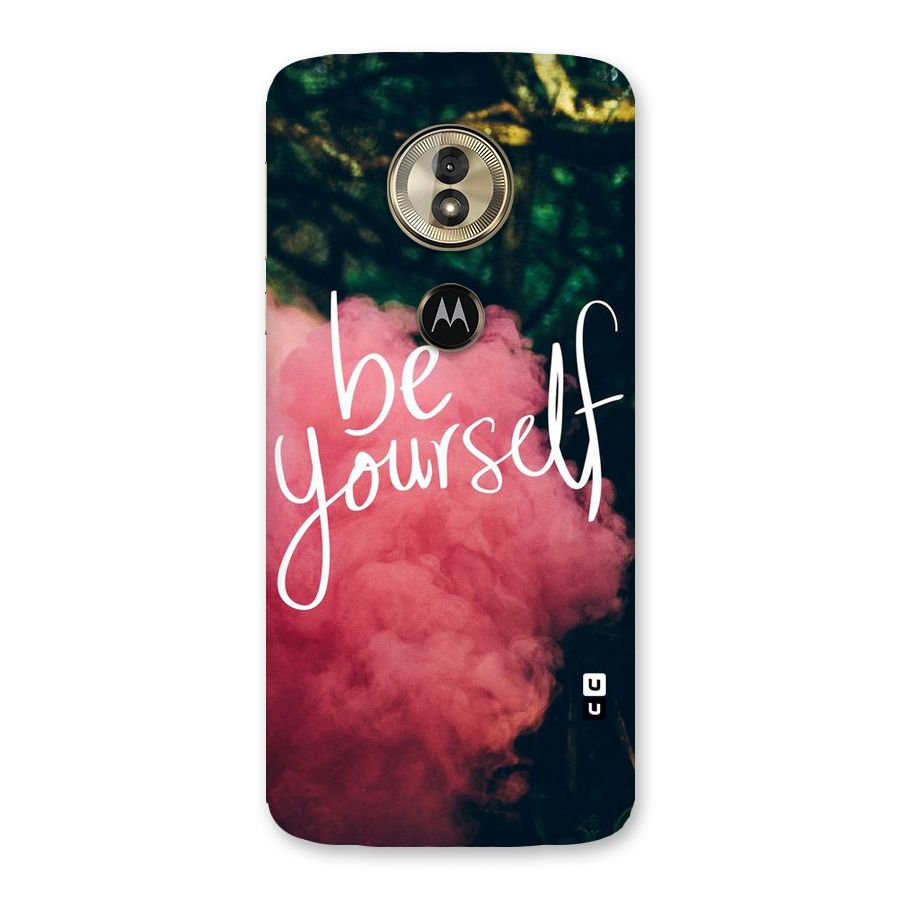 Be Yourself Greens Back Case for Moto G6 Play