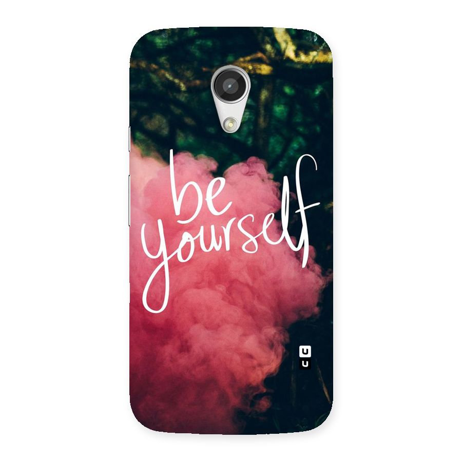 Be Yourself Greens Back Case for Moto G 2nd Gen