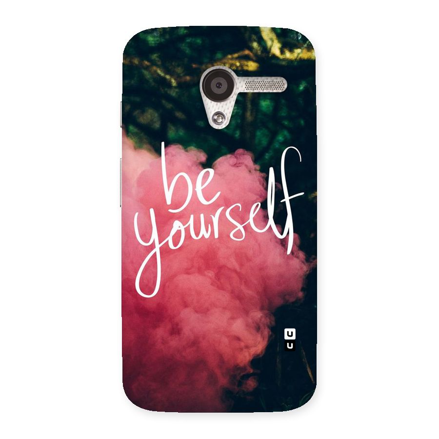 Be Yourself Greens Back Case for Moto X