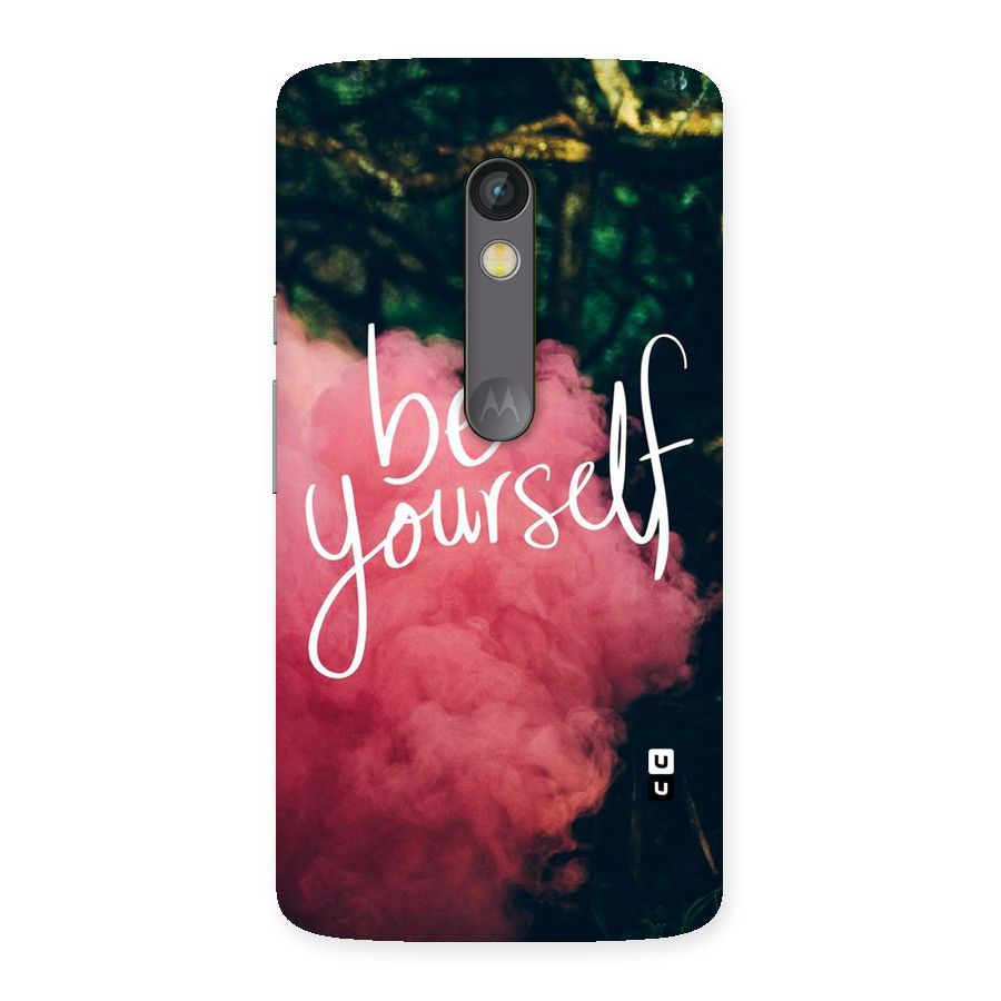 Be Yourself Greens Back Case for Moto X Play