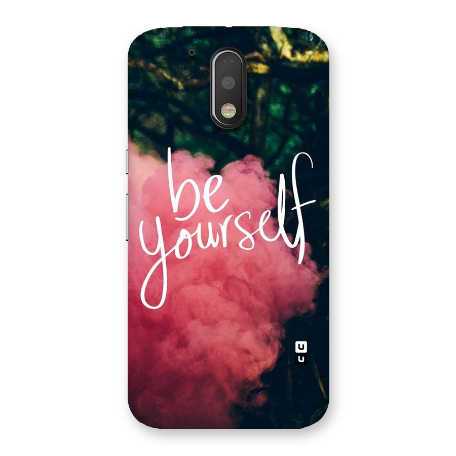 Be Yourself Greens Back Case for Motorola Moto G4