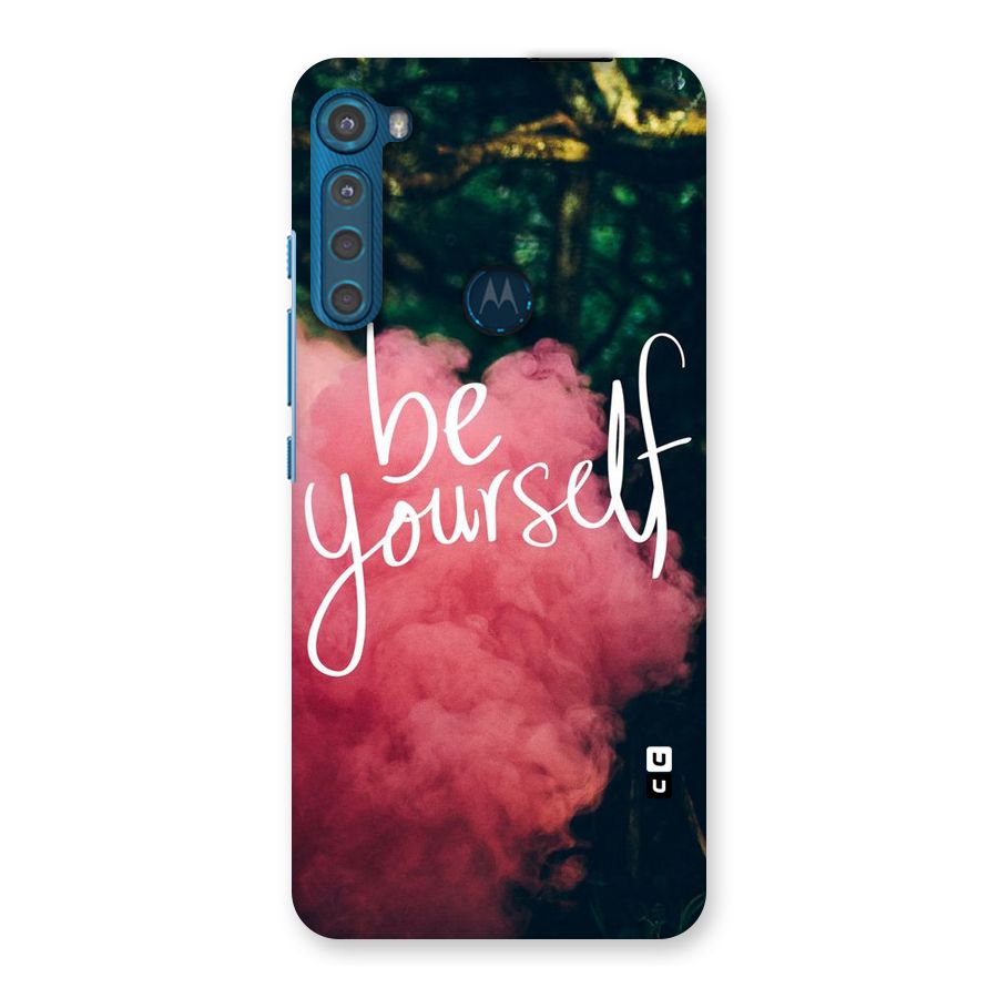 Be Yourself Greens Back Case for Motorola One Fusion Plus