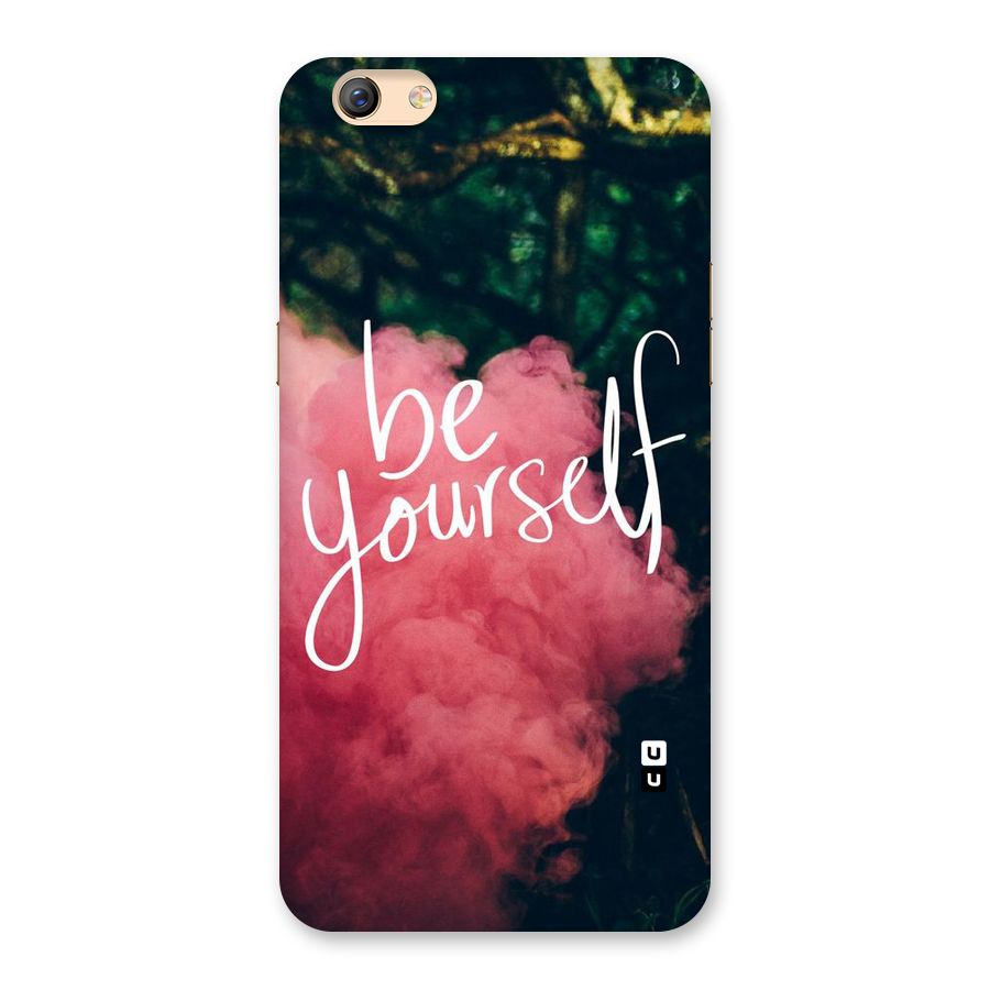 Be Yourself Greens Back Case for Oppo F3 Plus