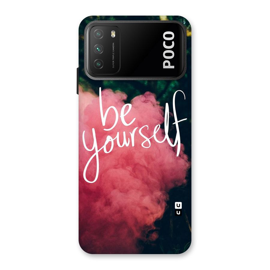 Be Yourself Greens Back Case for Poco M3