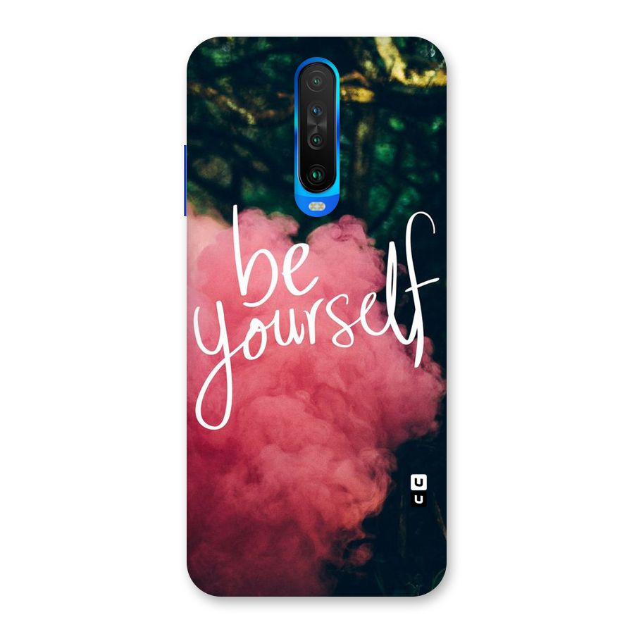 Be Yourself Greens Back Case for Poco X2