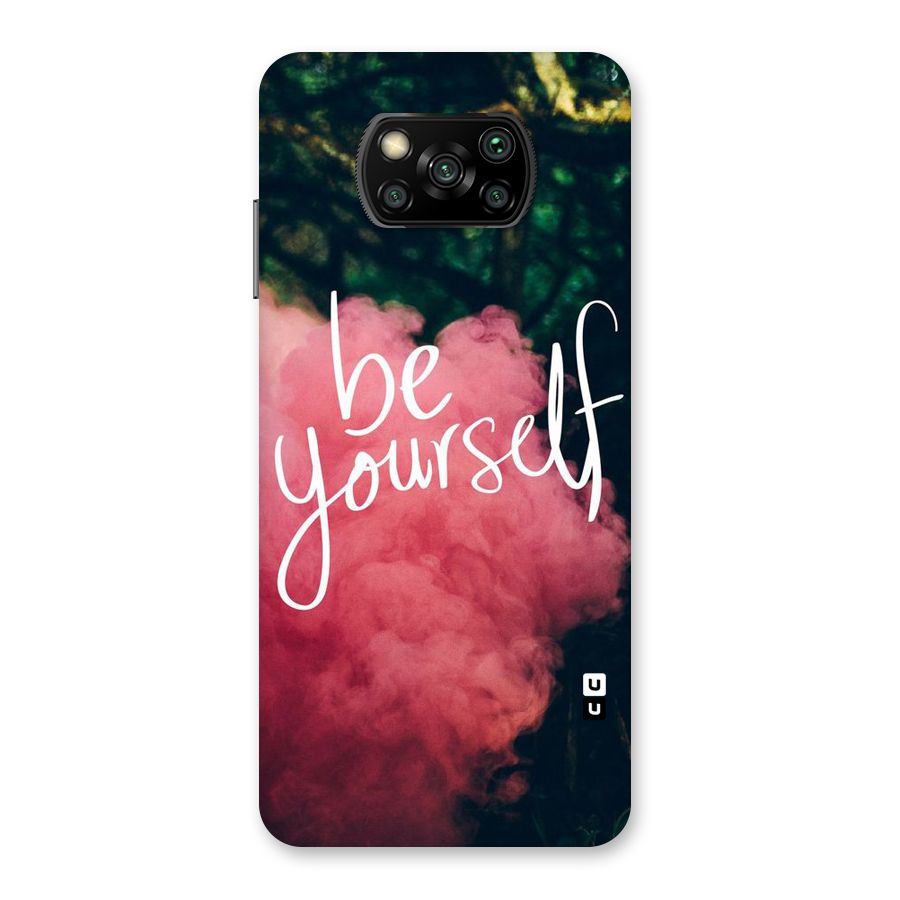 Be Yourself Greens Back Case for Poco X3