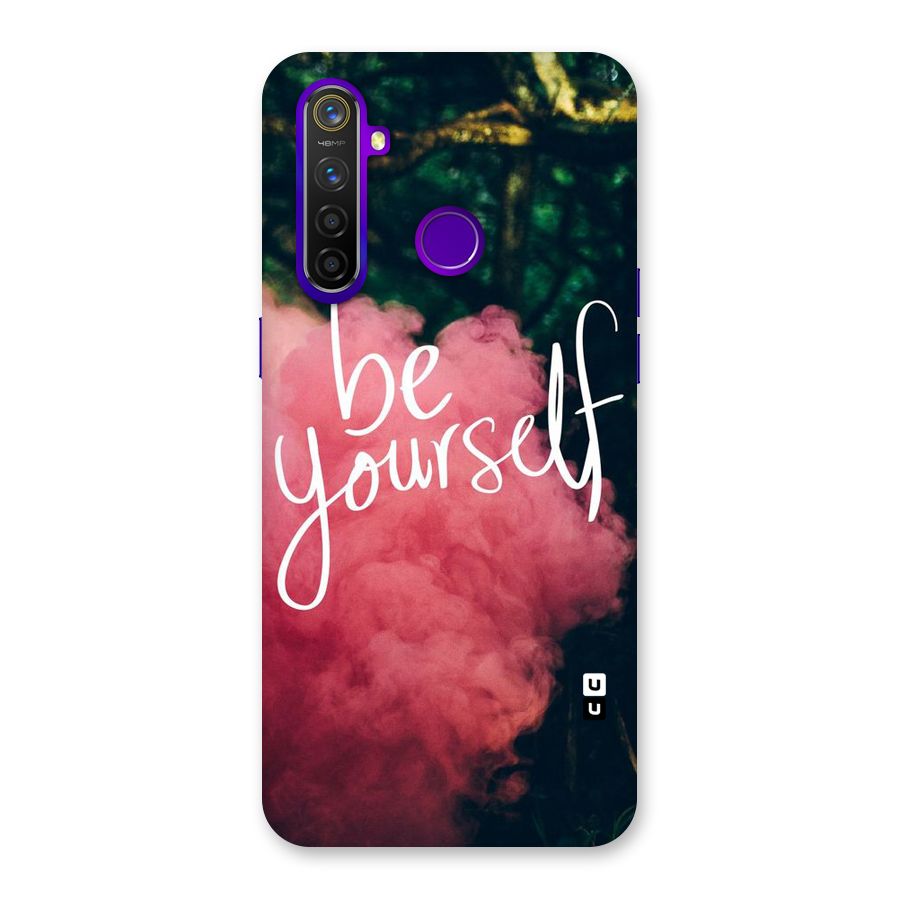 Be Yourself Greens Back Case for Realme 5 Pro