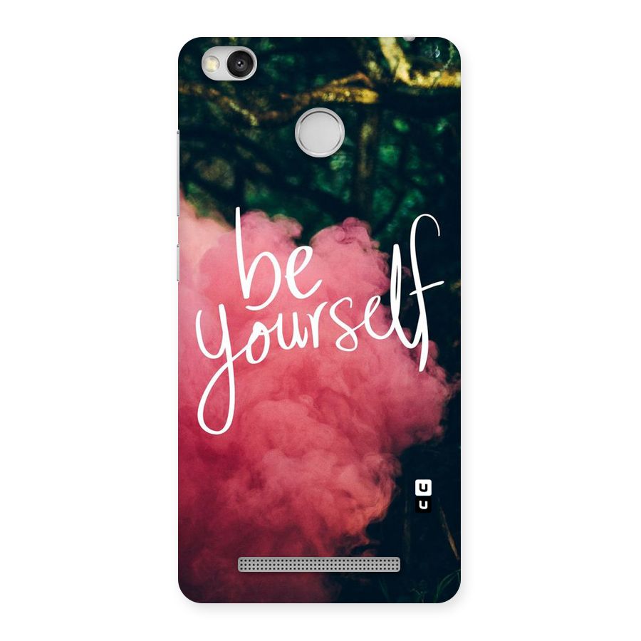 Be Yourself Greens Back Case for Redmi 3S Prime