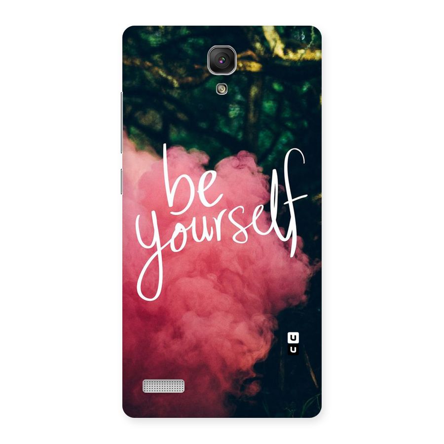 Be Yourself Greens Back Case for Redmi Note Prime