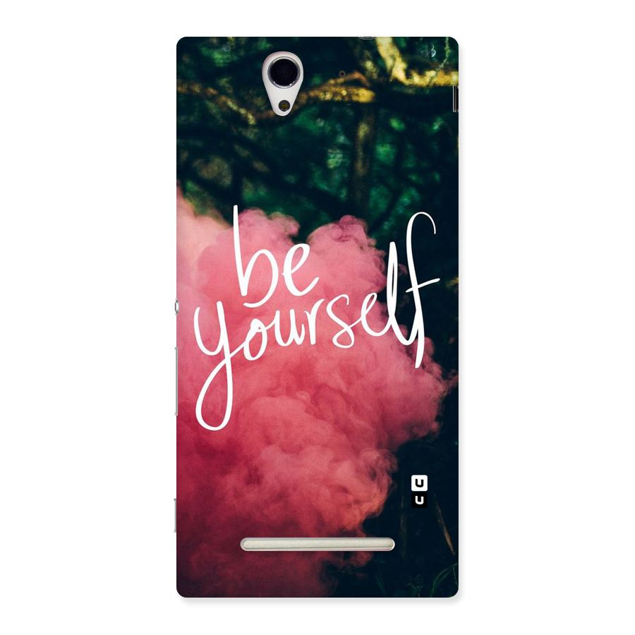 Be Yourself Greens Back Case for Sony Xperia C3