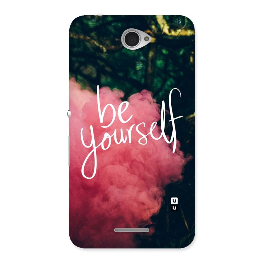 Be Yourself Greens Back Case for Sony Xperia E4