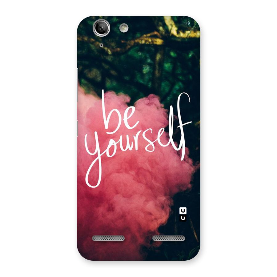 Be Yourself Greens Back Case for Vibe K5 Plus