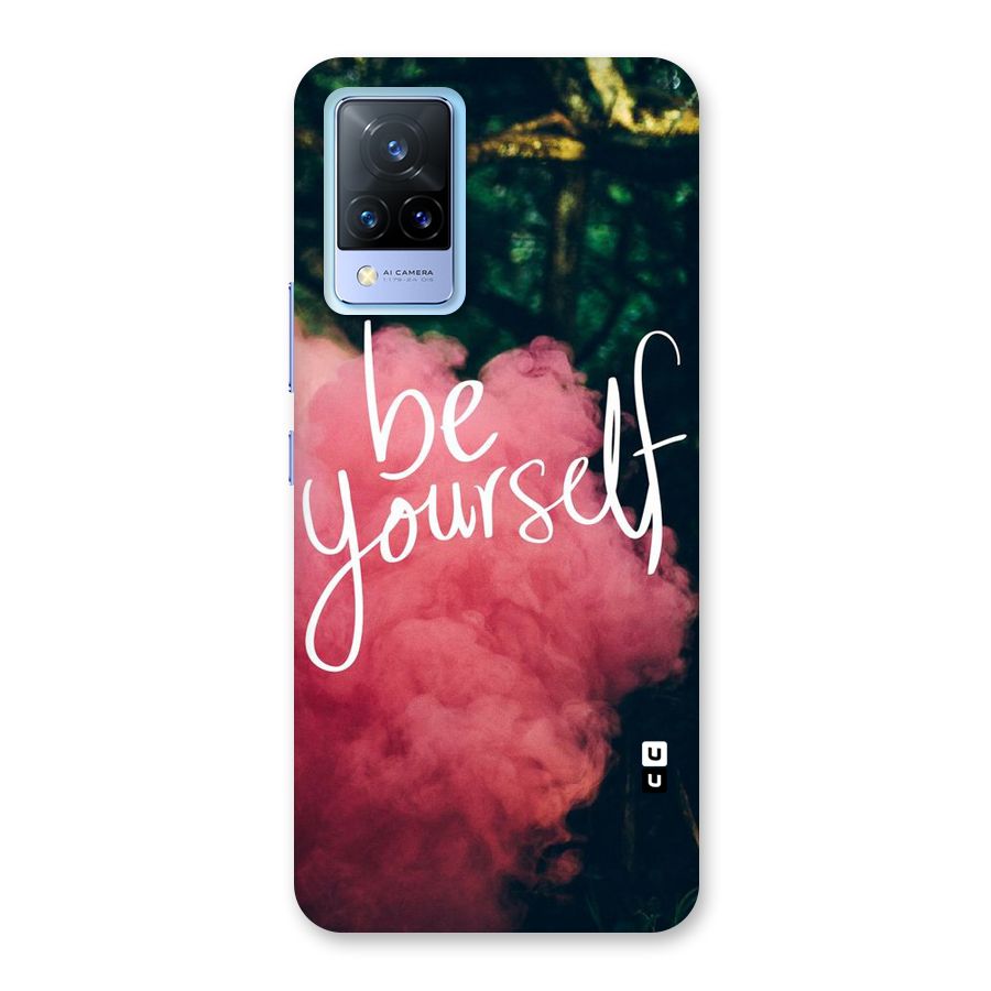 Be Yourself Greens Back Case for Vivo V21 5G
