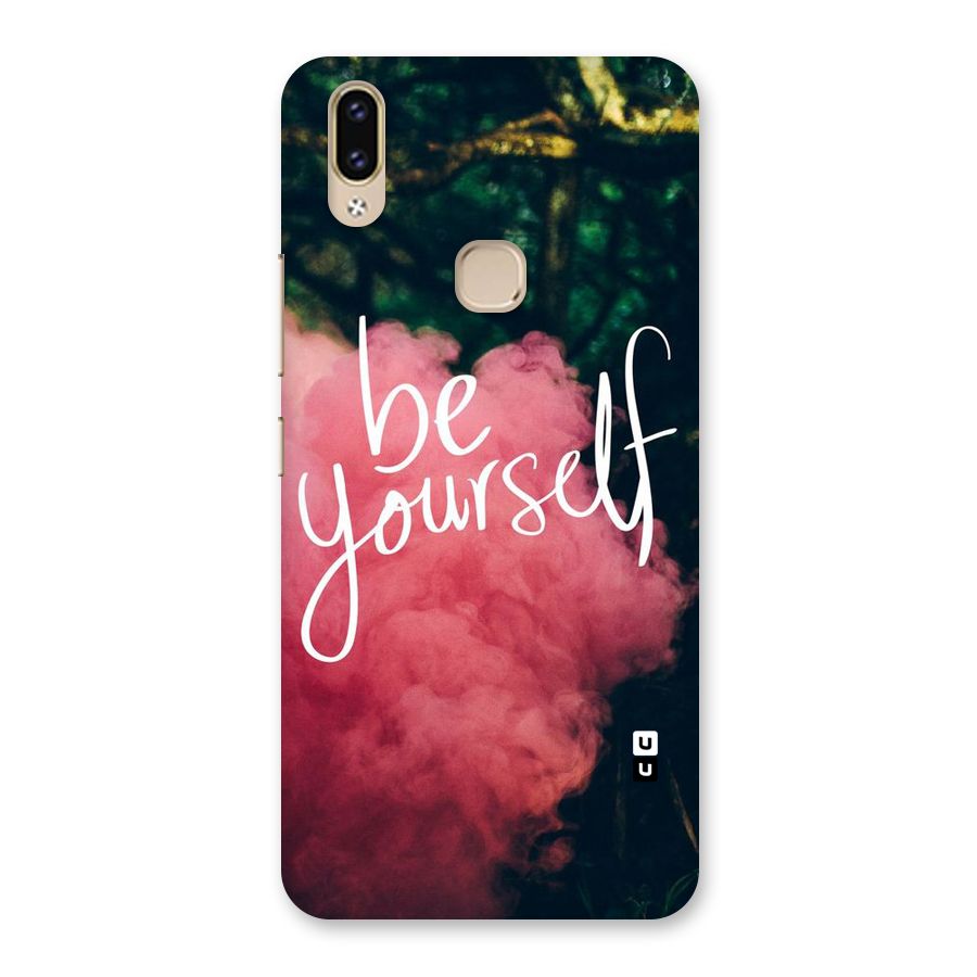 Be Yourself Greens Back Case for Vivo V9 Youth